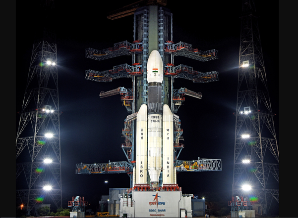 인도우주연구기구(ISRO)가 공개한 찬드라얀 2호의 발사체 모습. / ISRO 홈페이지