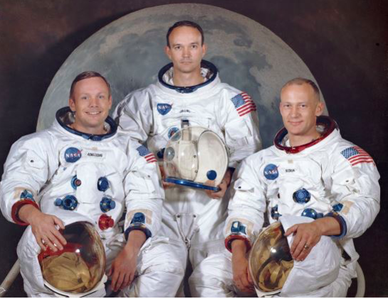 아폴로 11호에 탑승했던 (왼쪽부터)닐 암스트롱, 마이클 콜린스, 버즈 올드린 / 출처: 나사