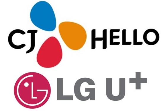 CJ헬로와 LG유플러스 기업 로고. / 각 사 제공