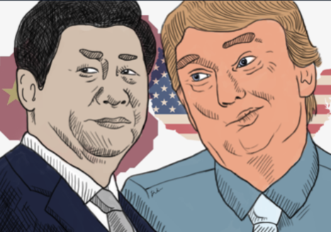 ./ 도널드 트럼프 미국 대통령(오른쪽)과 시진핑 중국 국가주석. / 일러스트 김다희 기자