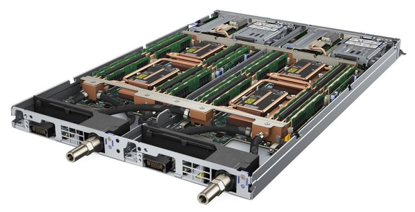 넵튠 수랭식 기술이 적용된 레노버 씽크시스템 SD650 서버. / 레노버 제공