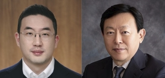 구광모 LG 회장(왼쪽) 과 신동빈 롯데 회장./자료 각사