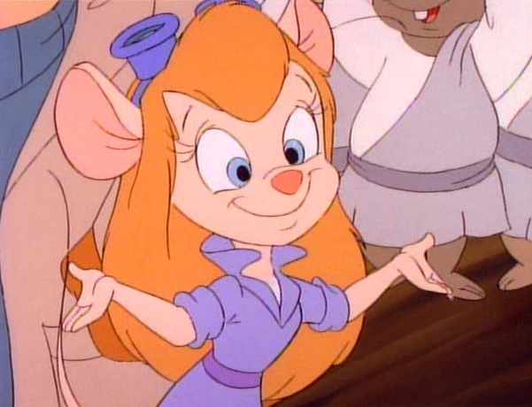 칩과 데일 시리즈에 등장하는 여성 쥐 캐릭터 ‘가젯'. / 디즈니팬덤 갈무리