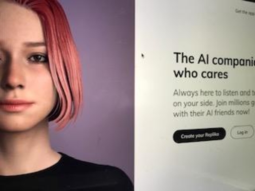 “당신을 진정으로 아끼는 AI와 대화”를 상업화한 샌프란시스코 벤처 레플리카(Replika.ai) 웹 페이지 첫 화면/Stuart Nam