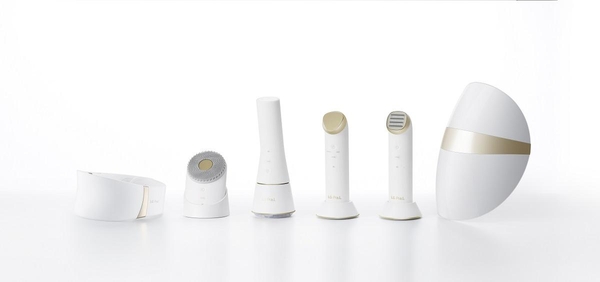 LG 프라엘 6종 제품 이미지. 왼쪽부터 더마 LED 넥케어, 초음파 클렌저, 듀얼 브러시 클렌저, 갈바닉 이온 부스터, 토탈 타이트 업 케어, 더마 LED 마스크./자료 LG전자