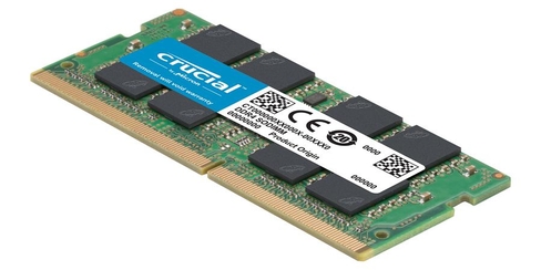 노트북용 마이크론 크루셜 DDR4 PC4-25600 메모리. / 대원CTS 제공