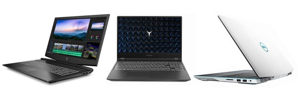 (왼쪽부터)HP 파빌리온 17-cd0048TX, 레노버 Y540-15IRH i5 Edition Pro, 델 G3 15 3590 D004KR. / 각 회사 제공
