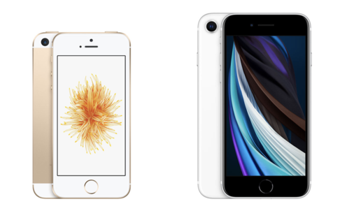 아이폰SE 1세대(왼쪽)와 아이폰SE 2세대(오른쪽) / 애플