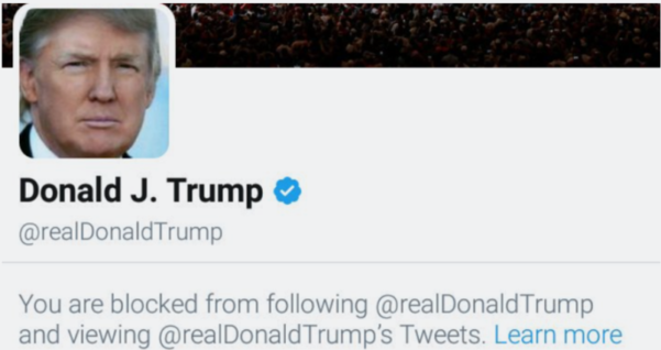 트럼프 미국 대통령의 트위터 메인 화면 / 트위터 갈무리