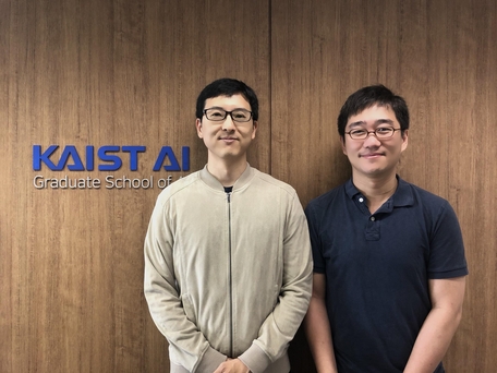 최윤재, 주재걸(왼쪽부터) KAIST AI 대학원 교수 / 장미 기자