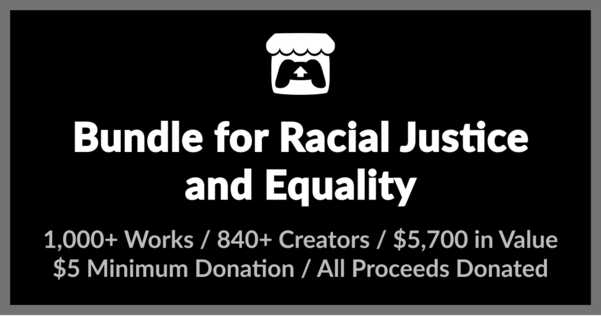 인종 정의와 평등을 위한 게임 번들 대표 이미지 / itch.io