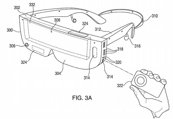 애플의 HMD 관련 특허 설명 이미지 / USPTO
