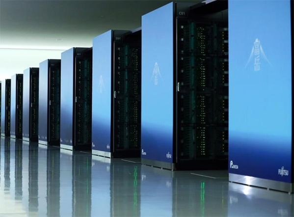 후가쿠(Fugaku) 슈퍼컴퓨터는 415페타플롭스의 실측성능으로 세계 1위 슈퍼컴의 왕좌를 차지했다. / 일본 이화학연구소