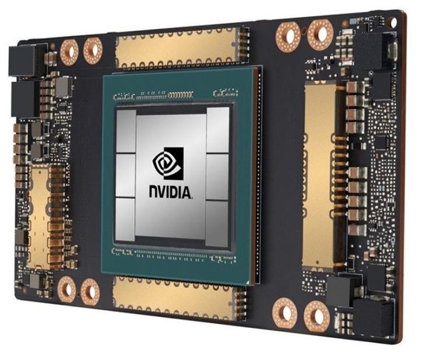 엔비디아의 데이터센터용 A100 텐서코어 GPU / 엔비디아