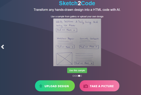 Sketch2Code 프로젝트