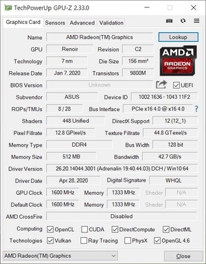 CPU에 통합된 AMD 라데온 베가7 GPU의 세부 구성 / 최용석 기자