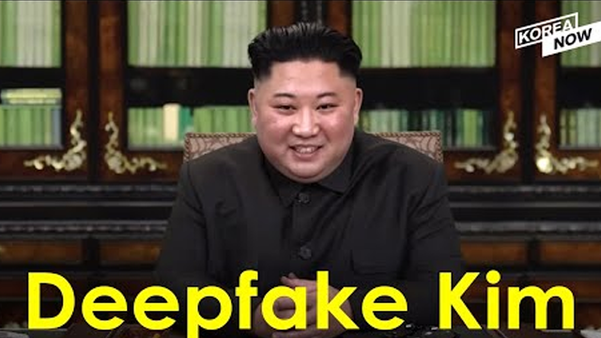  이달 초에는 미국 대선 투표 독려를 위해 김정은 북한 국무위원장을 합성하기도 했다. 해당 영상은 가짜 뉴스 등을 우려해 TV 방영 금치 처분됐다. /유튜브 갈무리
