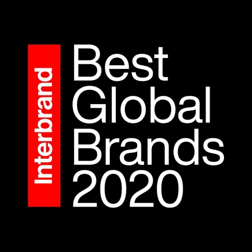 인터브랜드 선정 베스트 글로벌 브랜드 2020 로고 / 인터브랜드