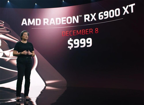 29일 새벽 AMD가 차세대 라데온 RX 6000 시리즈를 발표했다. 이 날 최대 이슈는 RX 6900 XT 모델 가격이 ‘999달러’라는 것이었다. / AMD