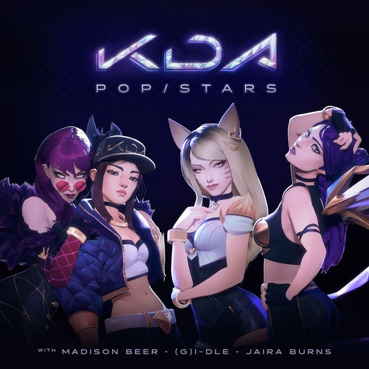 K/DA의 첫 앨범 ‘POP/STARS’ 표지 / 라이엇게임즈