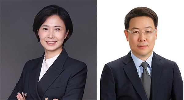  김혜주 상무(왼쪽)와 김준환 상무 / 신한은행