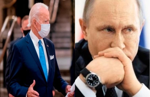 조 바이든 미국 대통령 당선인, 블라디미르 푸틴 러시아 대통령(왼쪽부터) / 조선DB