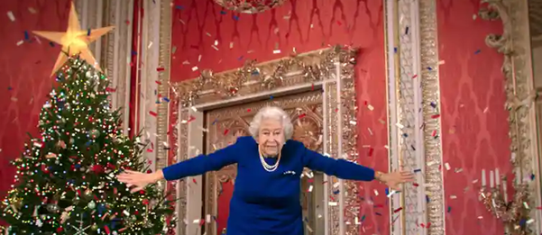 12월 24일 영국 방송 채널4는 딥페이크 경각심 제고를 위해 영국의 엘리자베스 2세 여왕을 가짜로 만들어, 거짓 크리스마스 성명을 냈다. /영상 갈무리