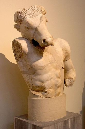 아테네의 미노타우르스 상 / 아테네 국립 고고학 박물관, 영문 위키피디아