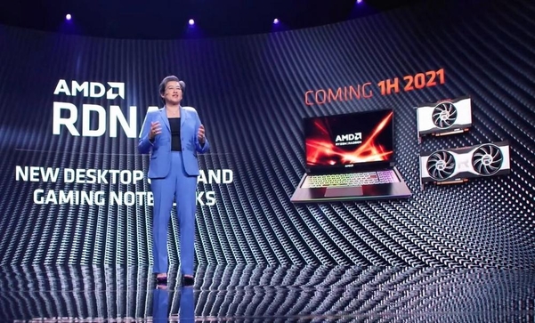 라데온 RX 6000시리즈를 탑재한 게이밍 노트북은 2021년 상반기 중 출시 예정이다. / AMD