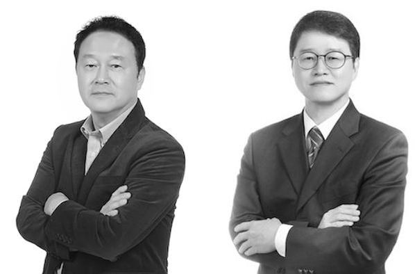 김신영 사장(왼쪽)과 장순문 상무/ 헬릭스미스