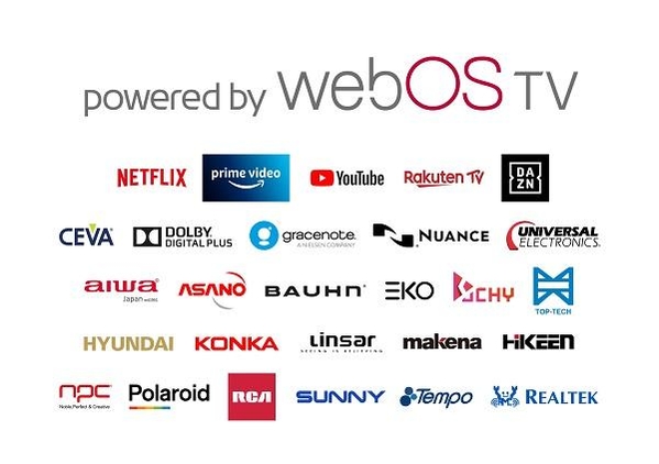 LG전자 웹OS TV 플랫폼을 공급받는 업체 리스트 / LG전자