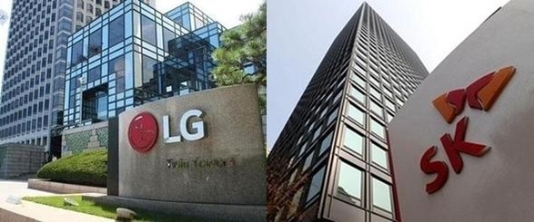 LG그룹 사옥(왼쪽)·SK 서린동 사옥 / 각사
