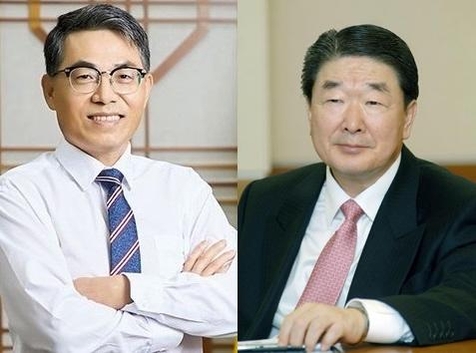 김정렬 한국국토정보공사 사장(왼쪽)과 구본준 LG 고문 / 한국국토정보공사·LG