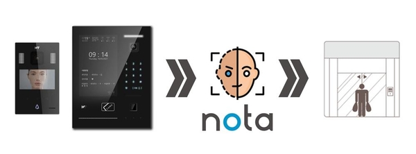 노타의 안면인식 AI 모델 기반 주거용 출입통제 솔루션 개념 이미지 / 노타