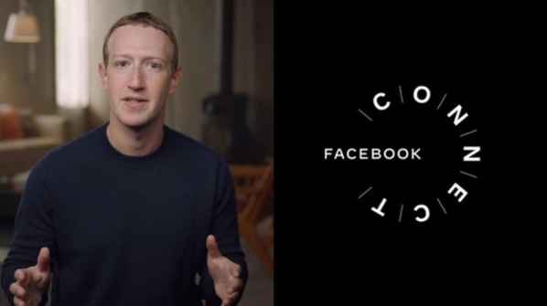 마크 저커버그 페이스북 CEO가 2020년 9월 자사 연례 콘퍼런스인 페이스북 커넥트에서 발언하고 있다. / 페이스북