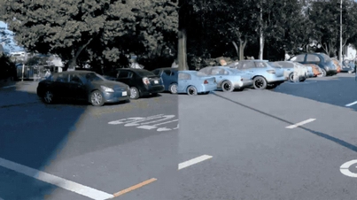 웨이모에서 공개한 실제 도로환경(왼쪽)과 가상현실 자율주행 테스트 시스템인 시뮬레이션 시티 / 웨이모
