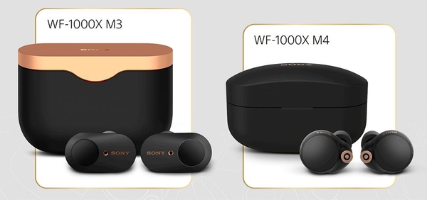 WF-1000XM4는 전작인 WF-1000XM3보다 이어폰 및 케이스 크기가 대폭 줄었다. / 소니코리아
