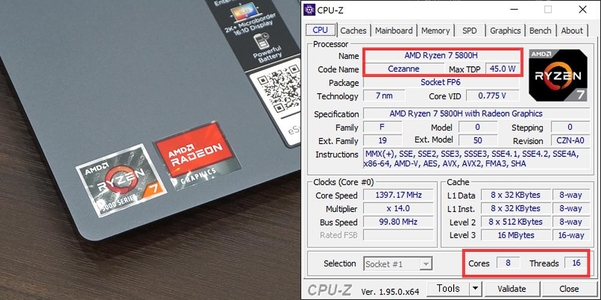 AMD의 최신 3세대 ‘세잔’ 기반 라이젠 5000 H시리즈 모바일 프로세서를 탑재해 데스크톱 못지 않은 컴퓨팅 성능을 제공한다. / 최용석 기자