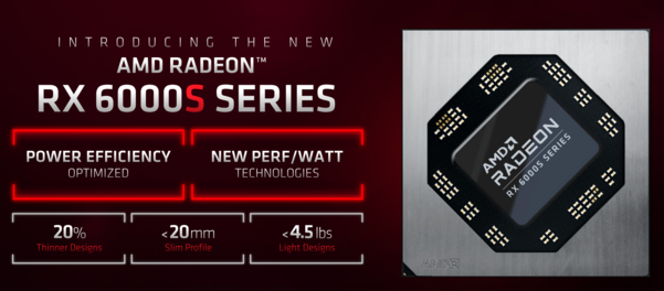 초박형·초경량 노트북을 위한 모바일 GPU ‘라이젠 RX 6000S 시리즈’ 주요 특징 / AMD