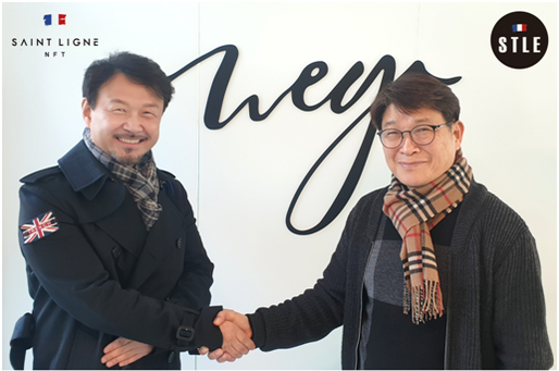 기정호 세인트린느 인터내셔날 CEO와 김영기 위고컴퍼니 김영기 대표 / 세인트린느
