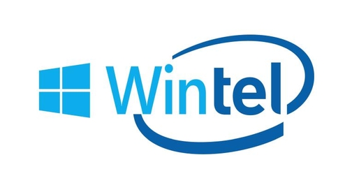 마이크로소프트의 윈도와 인텔 로고를 합성한 이미지 / quora 갈무리