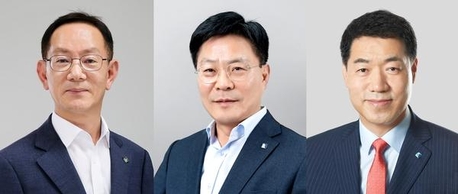 (왼쪽부터) 현권익·손근수·박봉규 신임 부행장. / IBK기업은행