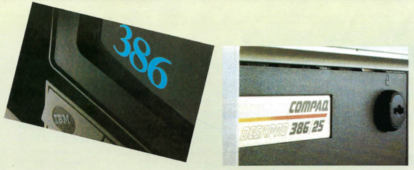 (왼쪽부터) IBM과 컴팩의 386 PC / IT조선 DB