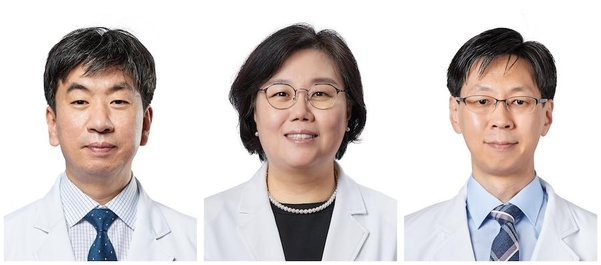  최성호(왼쪽부터), 정진원, 최상태 중앙대학교병원 교수. / 중앙대학교병원