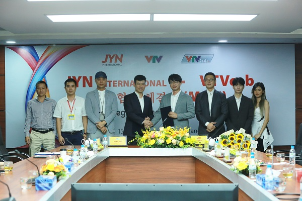 제이와이앤 인터내셔널(JYN International)이 베트남 국영방송 VTV3와 K-콘텐츠 제작에 관한 업무협약을 맺었다. / 제이와이앤 인터내셔널
