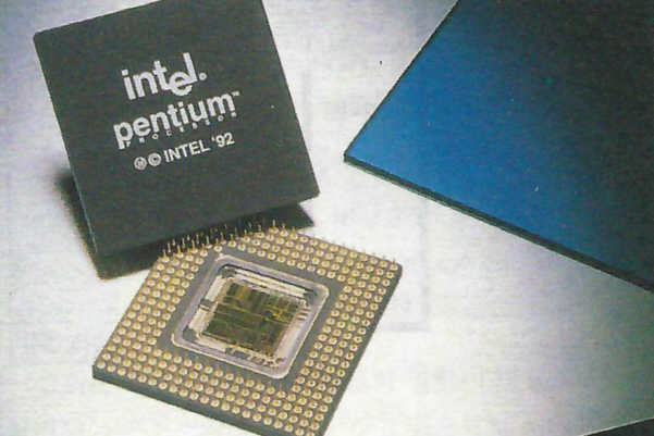마소 매거진 1993년 9월호에 실린 1992년 버전의 인텔 펜티엄 프로세서 이미지 / IT조선 DB