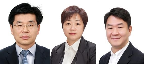 왼쪽부터 임승민 신임 전무·박진남 신임 전무·김광진 신임 전무 / LG디스플레이