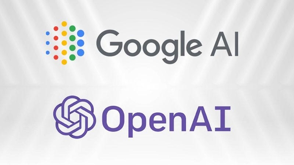 구글 AI, 오픈 AI 로고 / IT조선 갈무리