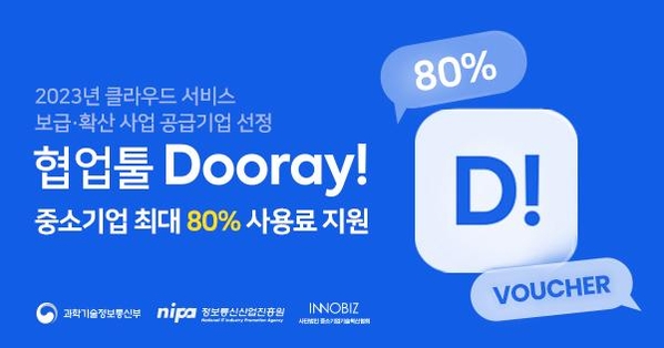 NHN두레이 중소기업 최대 80% 사용료 지원 안내/ NHN두레이