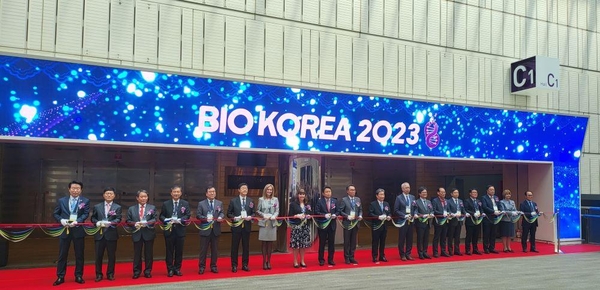 국내 최대 바이오헬스 콘퍼런스 ‘바이오코리아2023’이 삼성동 코엑스에서 개최됐다. / 김동명 기자